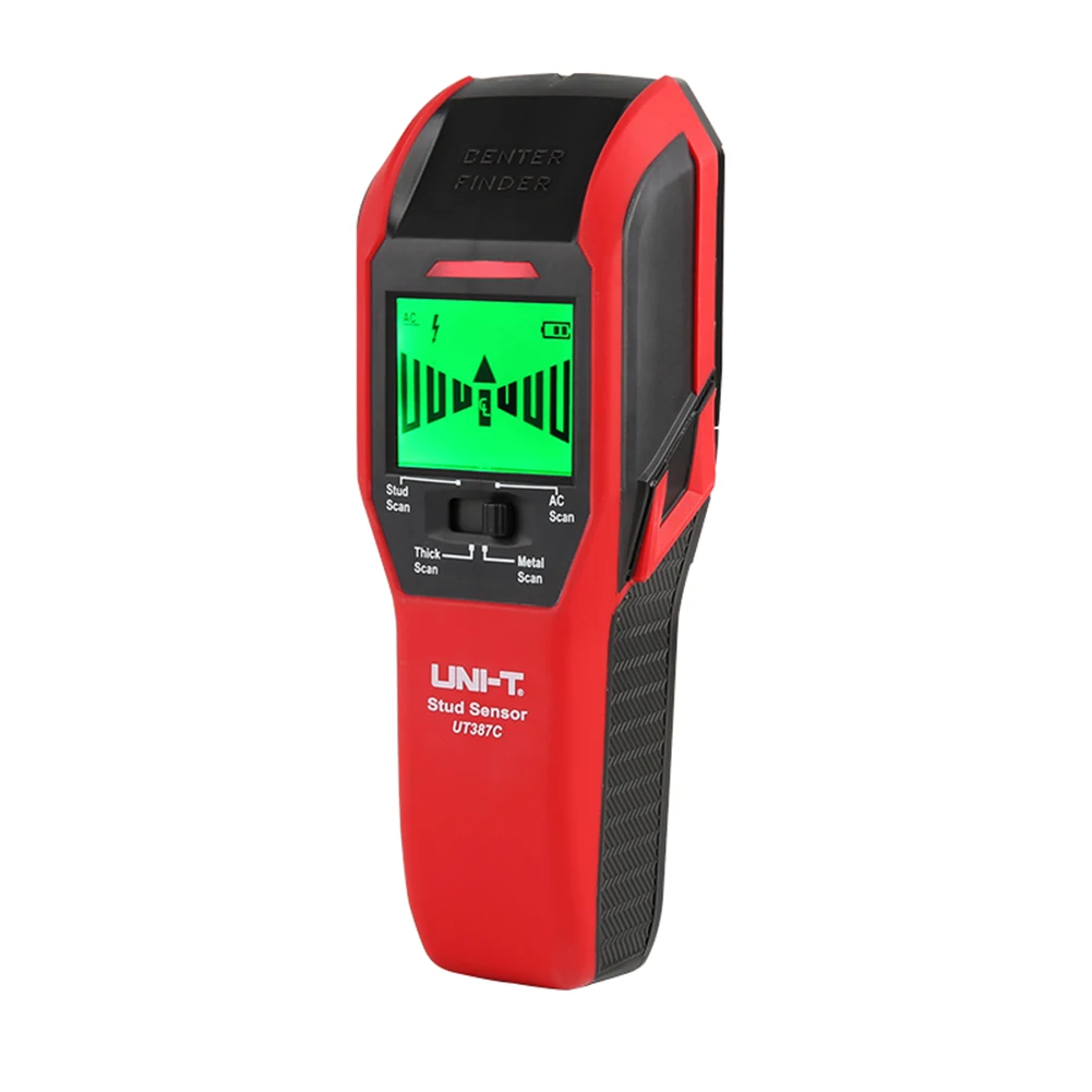 

Портативный металлоискатель с датчиком, профессиональный ручной сканер для дерева с Предупреждение-дисплеем и подсветкой