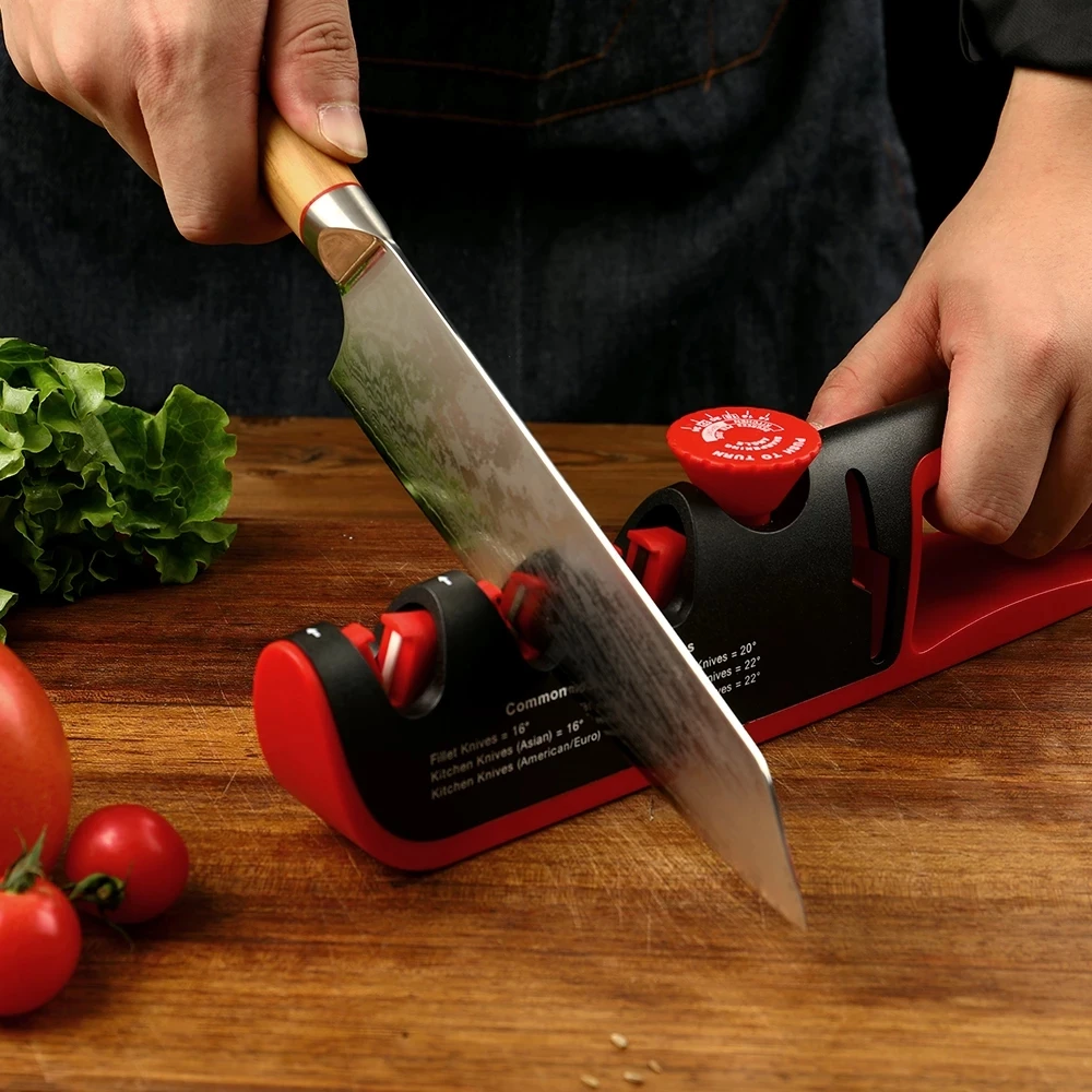 

Knife Sharpener Adjustable Angle Black Red Kitchen Grinding Machine Professional Knife Scissors Sharpening Tools Whetstone