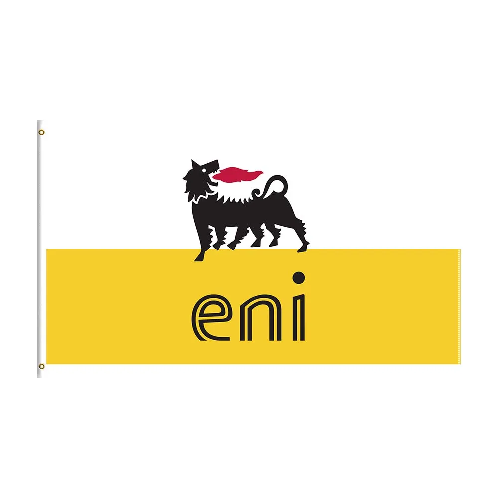 

3x5 Ft ENI Flag Polyester Digital Printed Logo Banner For Car Club