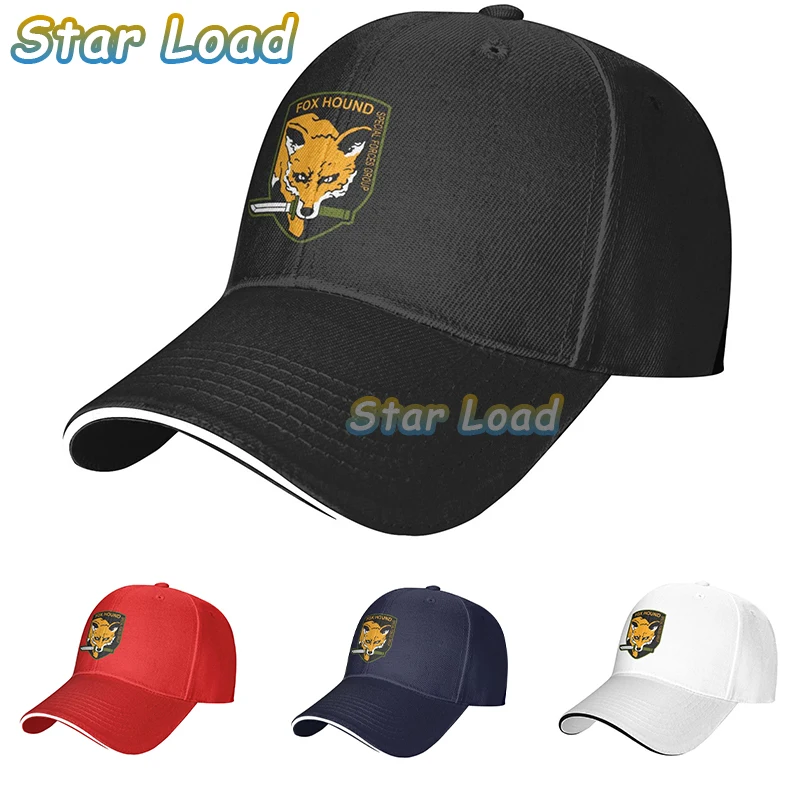 

Classic Metal Gear Solid Fox Hound Baseball Cap Men Women Custom Adjustable Unisex Video Game Dad Hat Outdoor Snapback Caps