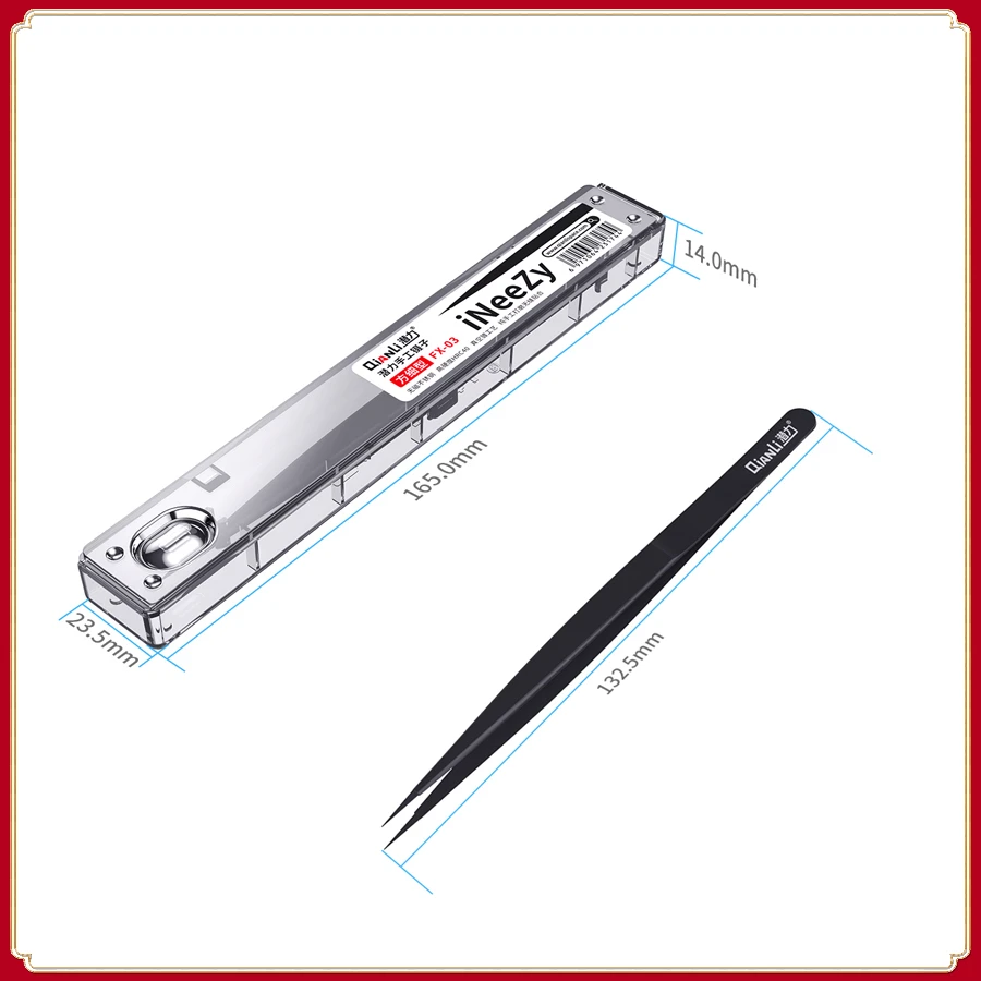 Qianli iNeezy Пинцет ручная полировка из нержавеющей стали BGA Перемычка Инструменты для ремонта немагнитные микропаяльные щипцы