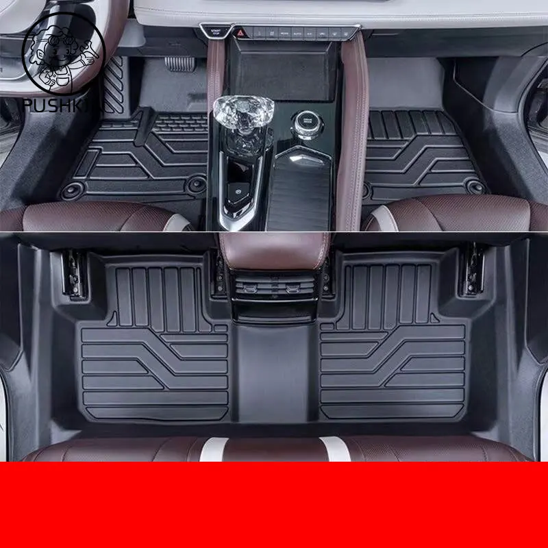 

Для автомобиля Geely Monjaro Grand Koleos, водонепроницаемый нескользящий напольный коврик, модифицированные из ТПЭ автомобильные аксессуары, полностью окружающая специальная подушечка для ног