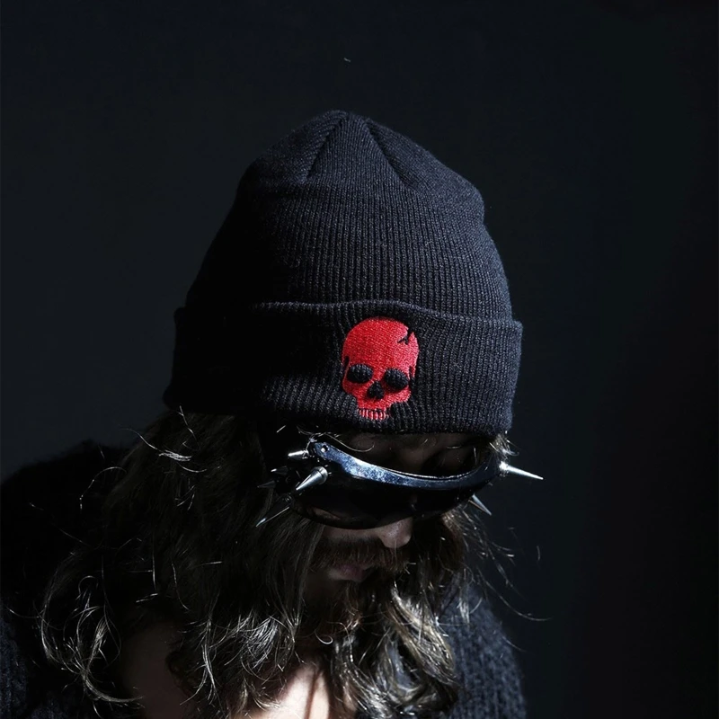 Простая модная вязаная шапка с вышивкой зимняя уличная теплая для мальчиков и