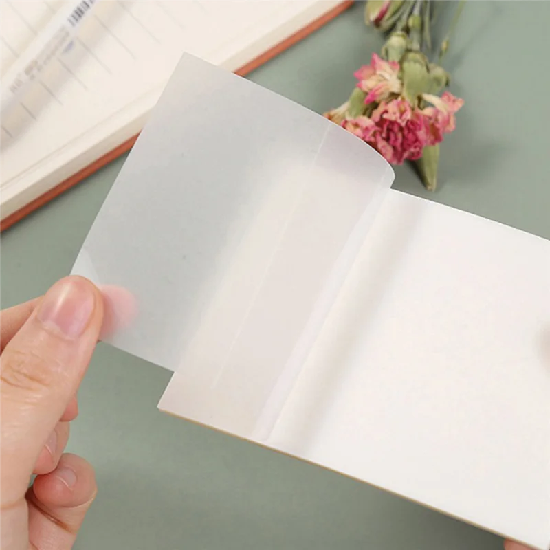 

Transparent Sticky Note Pads - Colorful Transparent Sticky Notes,500 Sheets Waterproof Self-Adhesive Memo (3X3Inch)