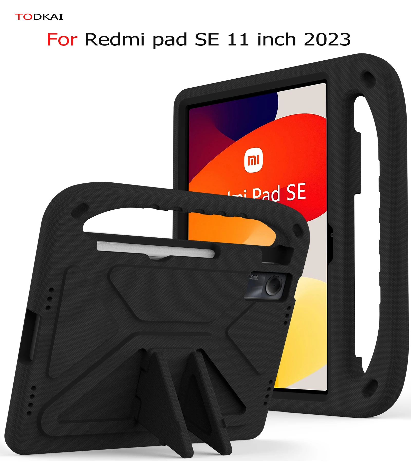 

For Xiaomi Redmi Pad SE 2023 11 inch Case EVA Portable Shockproof Kids Safe Handle Stand Tablet Cover