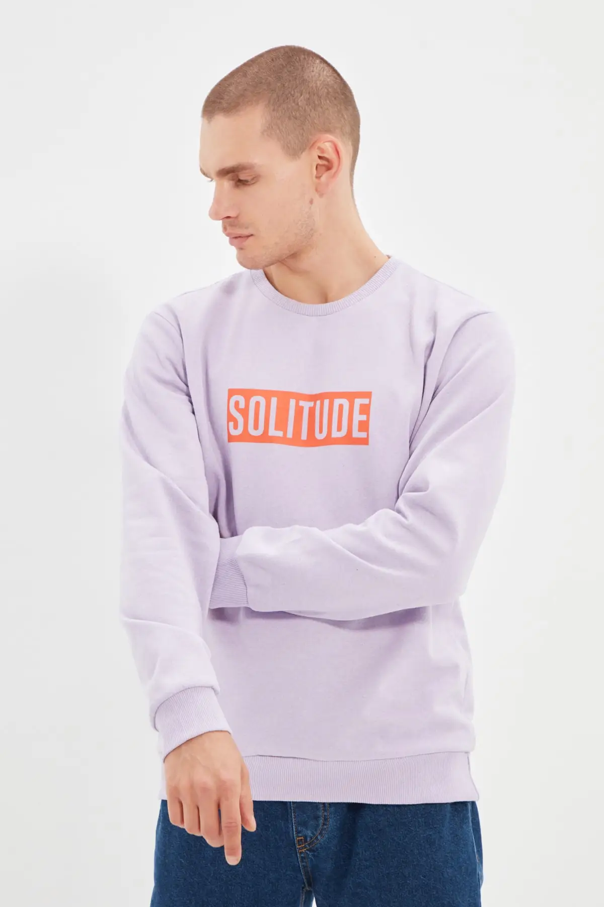 

Trendyol Male Printed Regular Fit Sweatshirt TMNAW22SW0792
