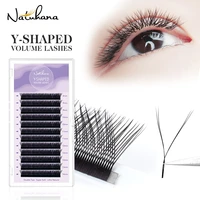 natuhana yy shape eyelash extensions cd curl black brown y lashes premade volume fans individual eyelashes supplies makeup
