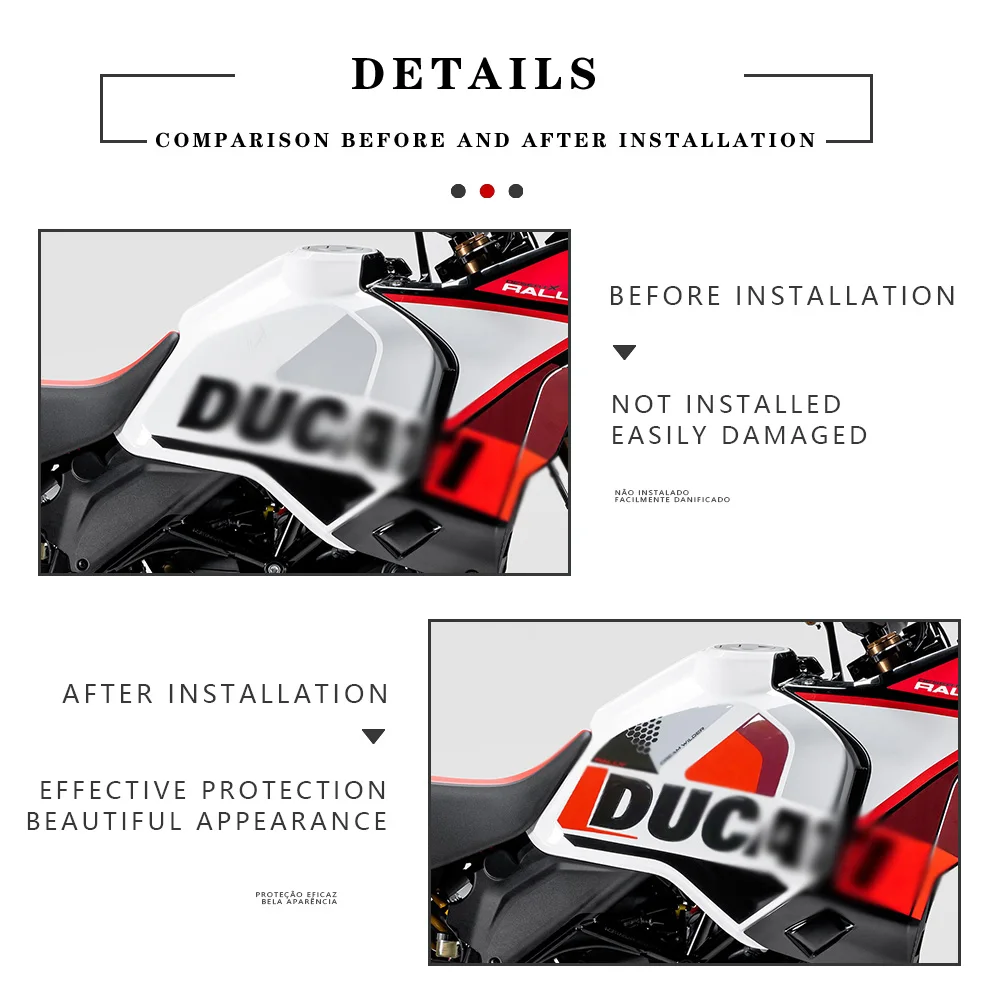 Для DESERT X RALLY 2024 DesertX Rally мотоцикл 3D наклейка из эпоксидной смолы защитный комплект