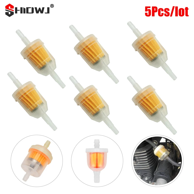 

5Pcs Universal Motorcycle Small Engine Fram Plastic Fuel Gas Gasoline Filter With Magnet Professional Moto Oil Filter