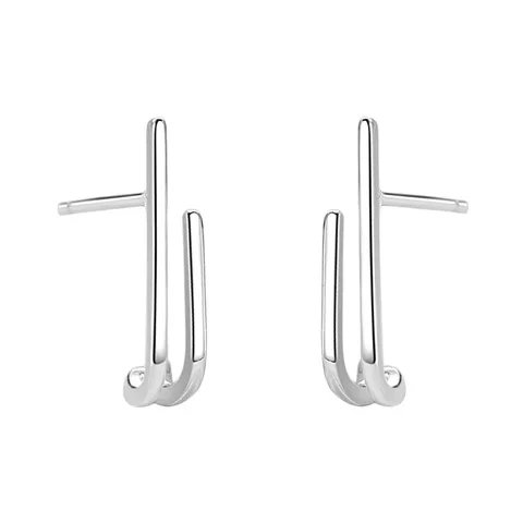 Серебряные серьги-гвоздики