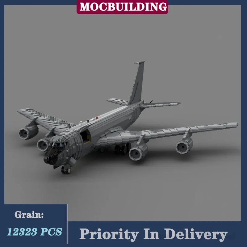 MOC городской транспортный самолет KC-135R Stratotanker модель строительный блок сборка