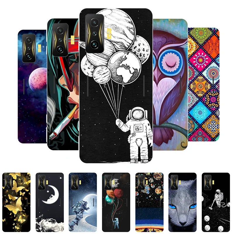 

for Xiaomi Poco F4 GT Case Cover Poco F4 GT Funda Astronaut Soft Silicone Back Cover for Xiaomi Poco F4 GT 5G Phone Case