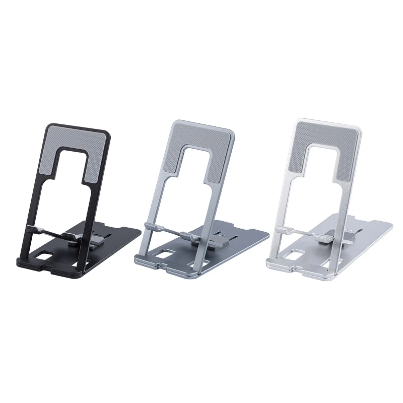 

Tabletop Mobile Phone Stand Holder Portable Aluminum Alloy Tablet Cradle Anti Deformed Bracket for 4-8in Device Dropship