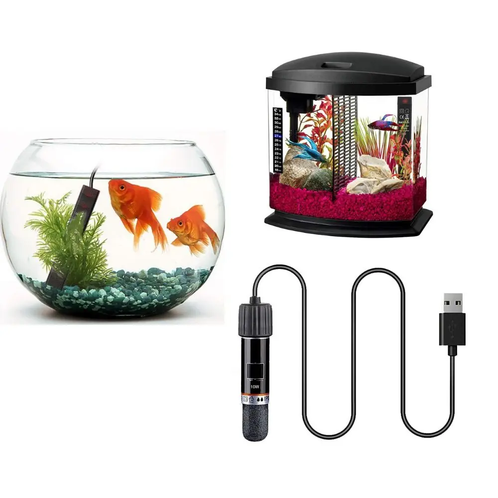 USB мини-нагревательный элемент для аквариума погружной нагреватель с постоянной