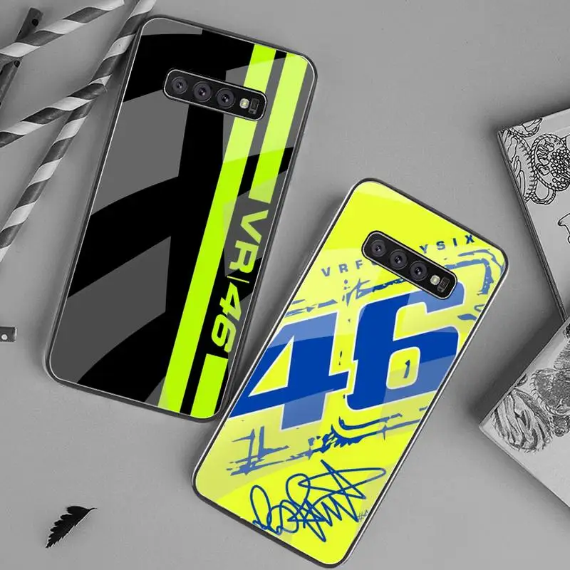

Forever rossi 46 Phone Case Tempered Glass For Samsung S20 Ultra S7 S8 S9 S10 Note 8 9 10 Pro Plus Cover