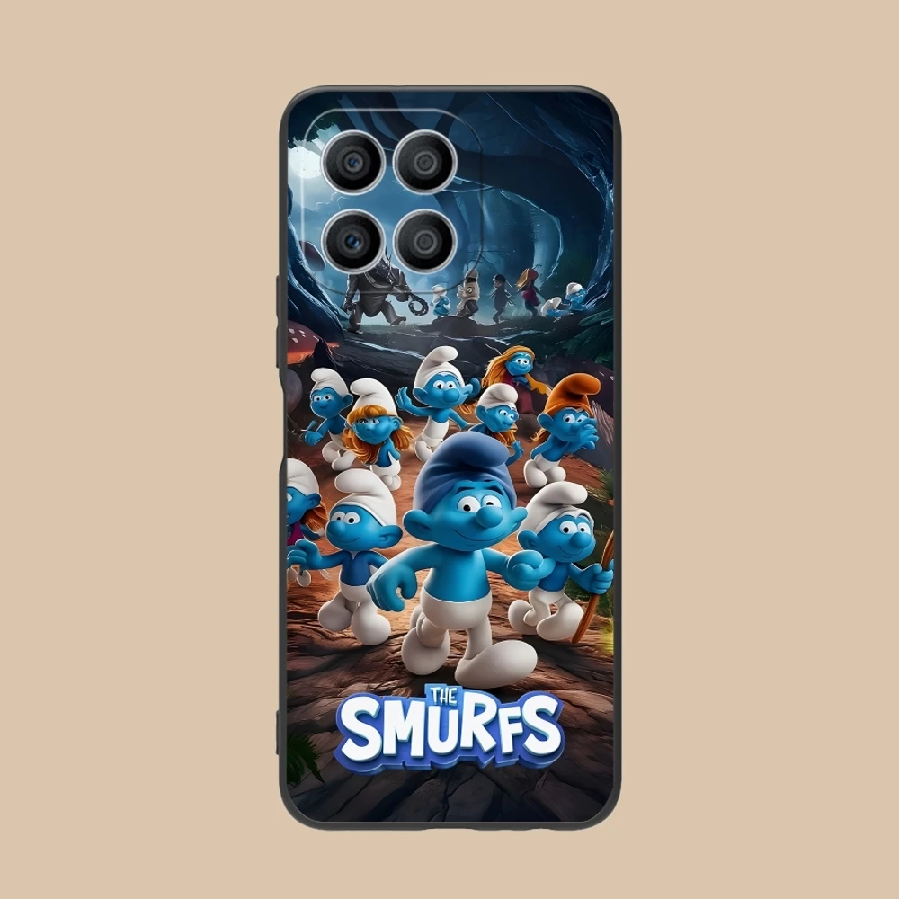 Smurfs Smurfette Smart Mobile Cell Phone Case for Huawei Honor 90 80 70 60 50 30 20 10 9 8 7 Pro S SE Lite 5G Black Cover Shell