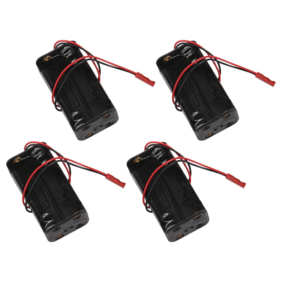 4Pack 6V 4XAA Батарейный контейнер Чехол-держатель Коробка JST Plug Приемник для HSP Redcat 1/8
