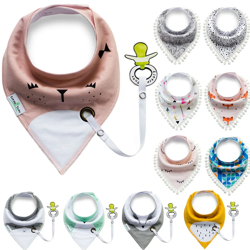 

Saliva Towel Baberos Bebes Baby Bibs & Anti-drop Rope Super Absorbent Infant Cotton Bandana Dribble Bib Scarf Newborn Feeding