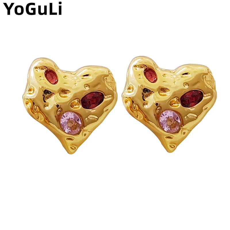 925 серебряные женские ювелирные изделия серьги-гвоздики неправильной формы в