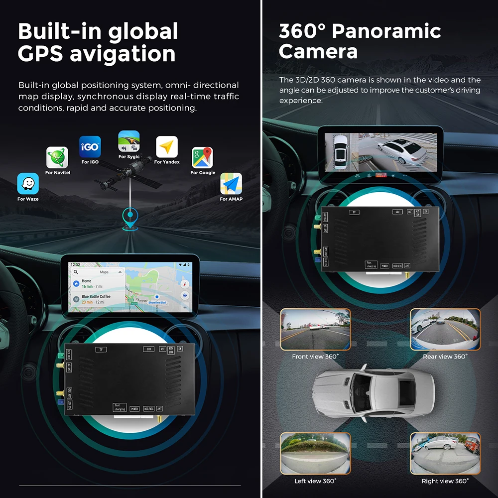 Androia AI BOX для Mercedes Benz 2020-2023 NTG6.0 Android декодирующая коробка до 8 + 128G ядер