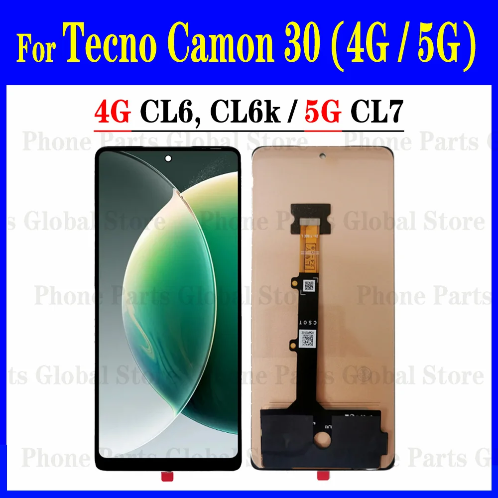 6 78 &quotдисплей Incell для Tecno Camon 30 5G CL7 ЖК-дисплей CL6 CL6k ЖК-экран сенсорный дигитайзер в