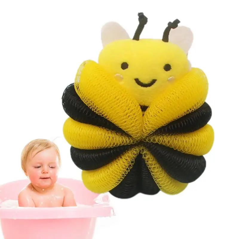 

Губка для мытья тела, мягкая моющаяся насадка с шариками для детского умывания, Товары для ванной комнаты