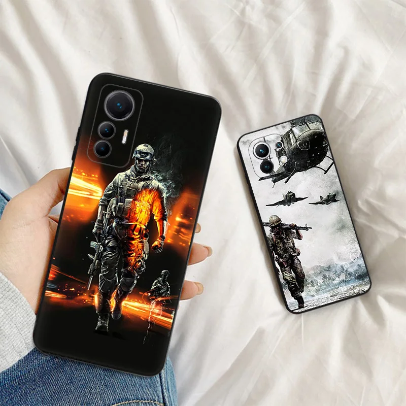 Матовые чехлы для телефонов Redmi 12 12c 13c Note12 Note13 Pro армейский солдат Xiaomi 13 Lite 12x12t 12s 4G