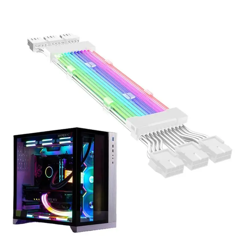 

Компьютерный блок питания ARGB Sync PSU, комплект удлинительных кабелей ATX 24PIN VGA GPU PCI-E 8PIN 6Pin RGB, компьютерные модульные кабели