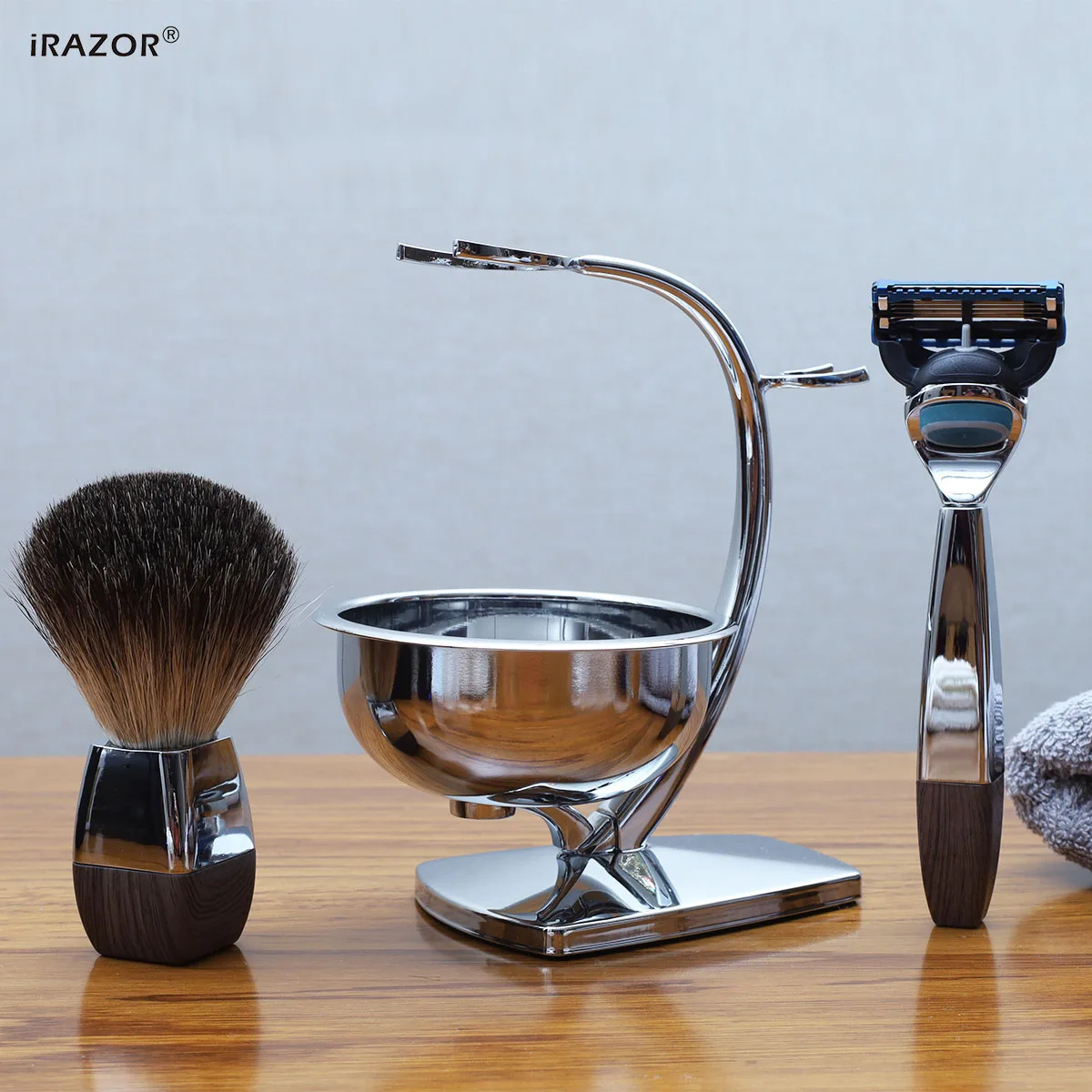 iRAZOR 5-слойная бритва с лезвием для влажного бритья мужчин в роскошной подарочной