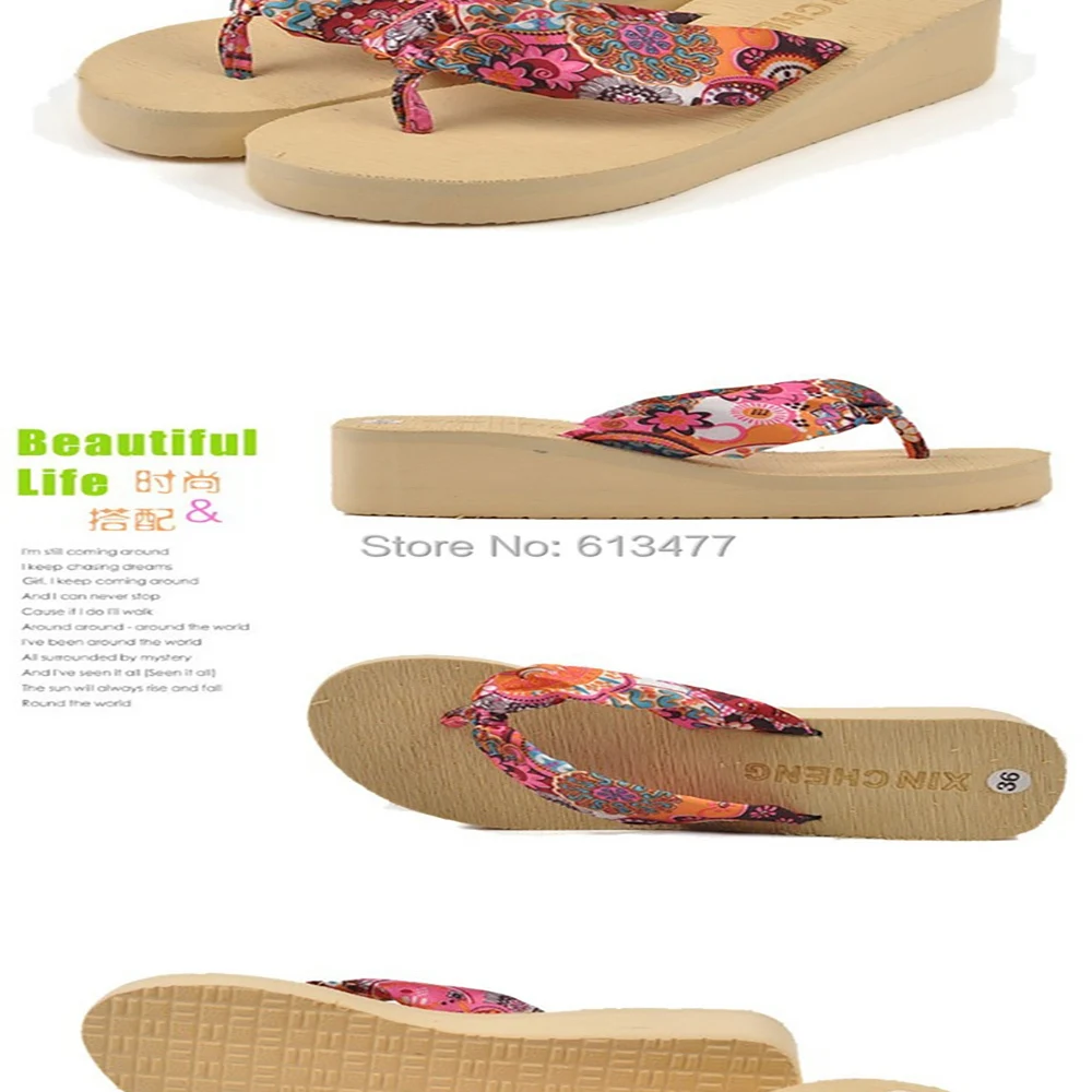 

Factory price Lovers sandals(Female rural silk flip-flops) slippers that occupy the homeTX05-5pcs
