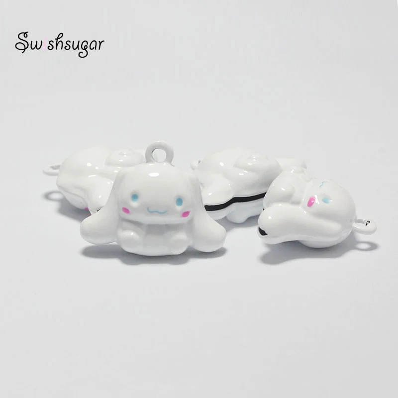 Cartoon Long Ears Dogs Animal Bell Charms Fit Festival Holiday Dog Cat Necklace Jewelry Findings Decoration