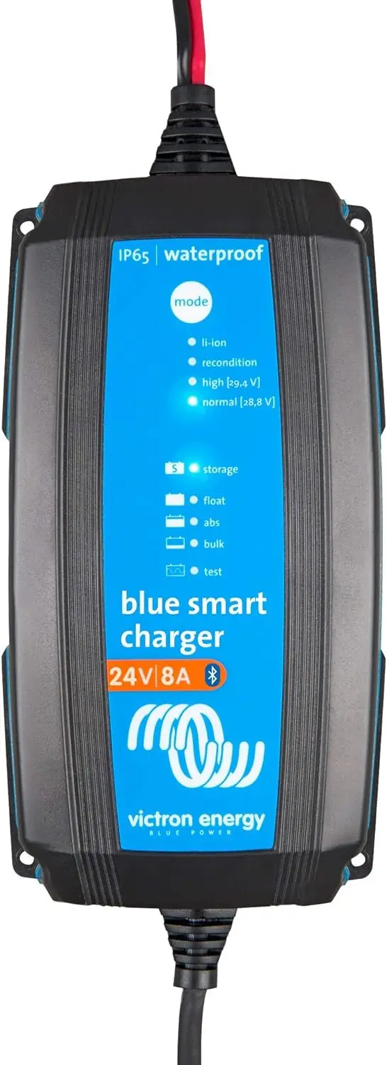 

Smart IP65 24-Volt 8 amp Charger with NEMA 1-15 Plug (Bluetooth)