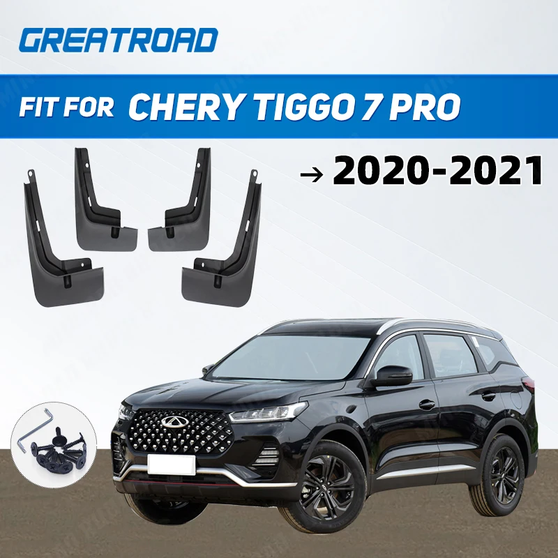 

4Pcs For Chery Tiggo 7 Pro 2020 2021 Mudflaps Mud Guards Flaps Splash Mudguard Fender Liner Front Rear Accessories Wheel styling