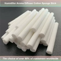50 pcs 7mm8mm humidifier filter cotton swab core usb air ultrasonic humidifier aroma diffuser replacement cotton sponge stick