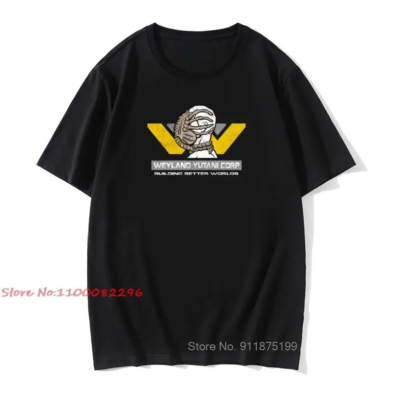 

Building Better Worlds T-shirt Men Tshirts Weyland Yutani Corp T Shirt Custom Graphic Vintage Tops Tees Mutant Bug