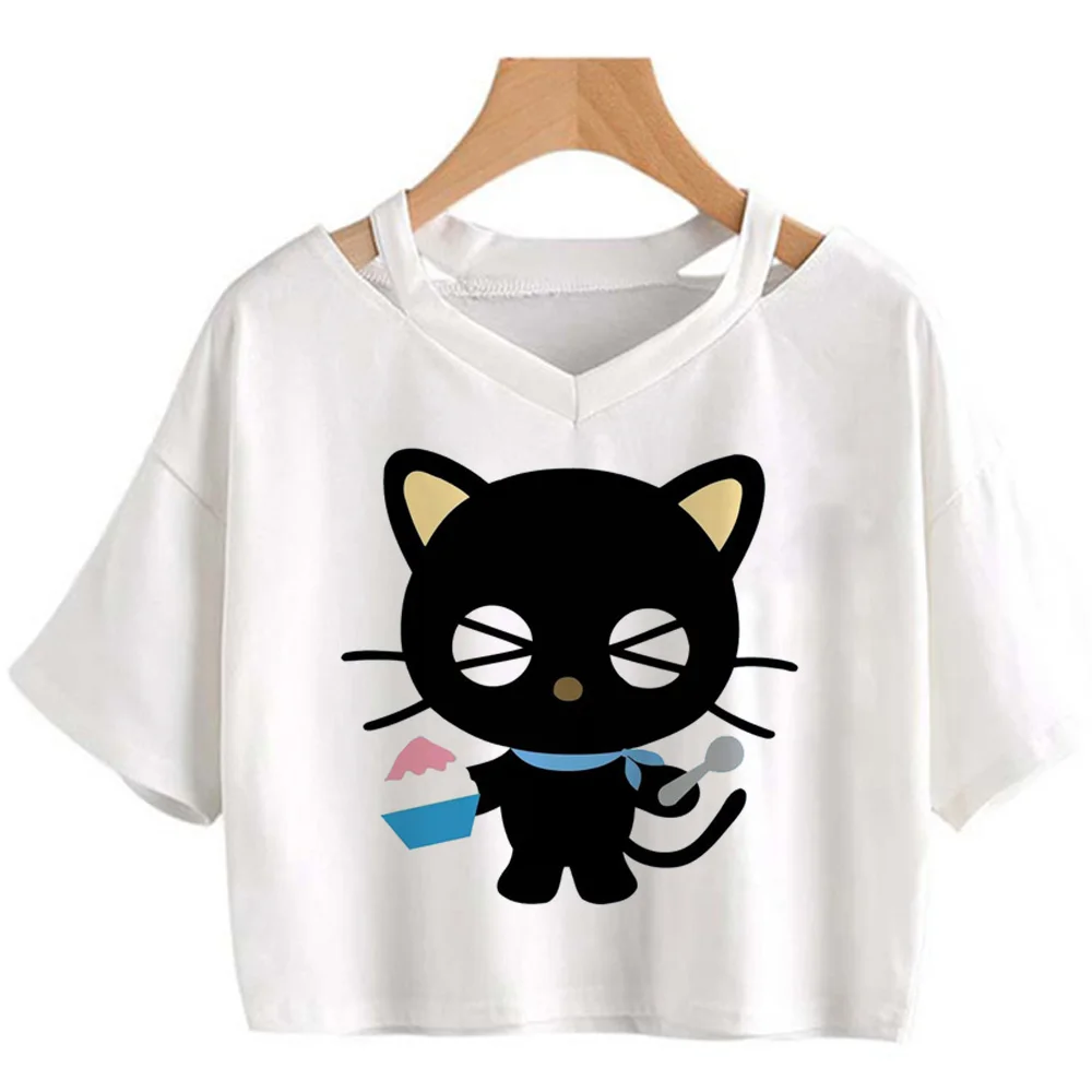 Футболки Chococat женская уличная одежда футболка для манги дизайнерская девушек в
