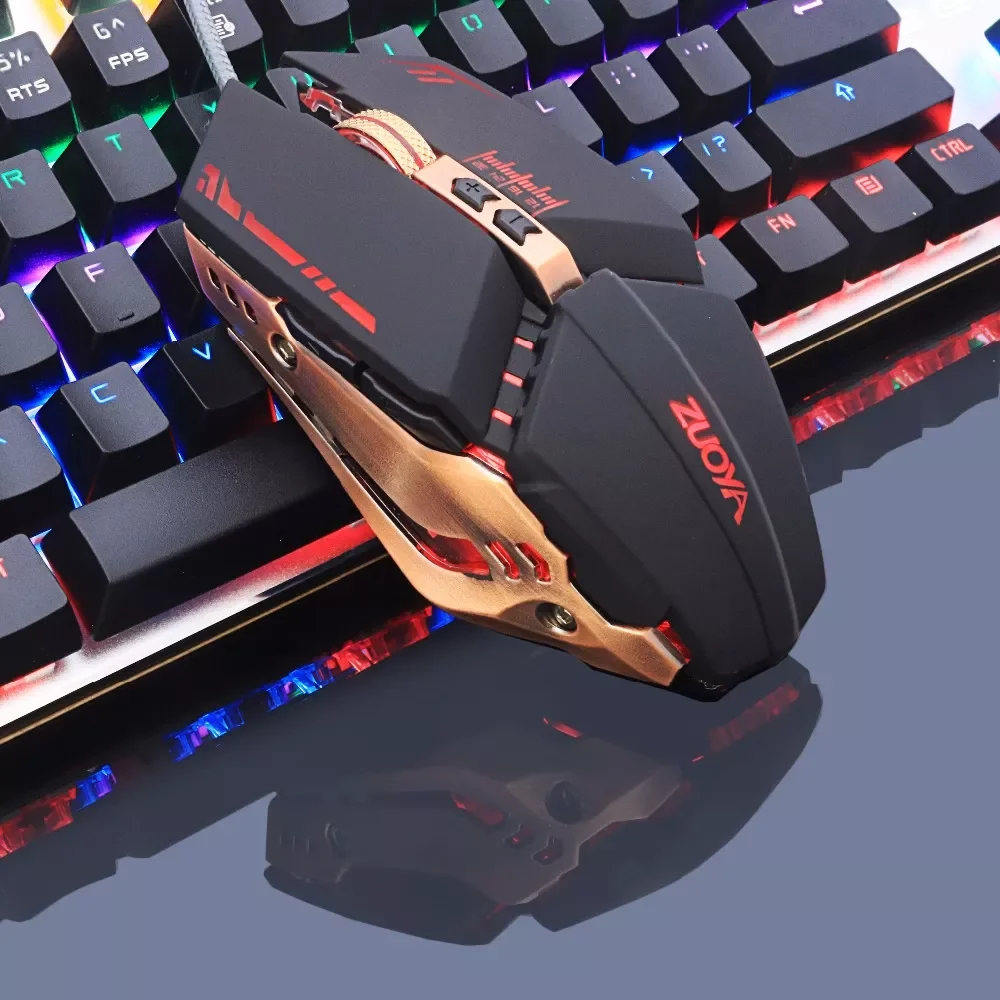 

ZUOYA Professional gamer Gaming Mouse 8D 3200DPI Adjustable Wired Optical LED Computer Mice USB Cable Mouse for laptop PC