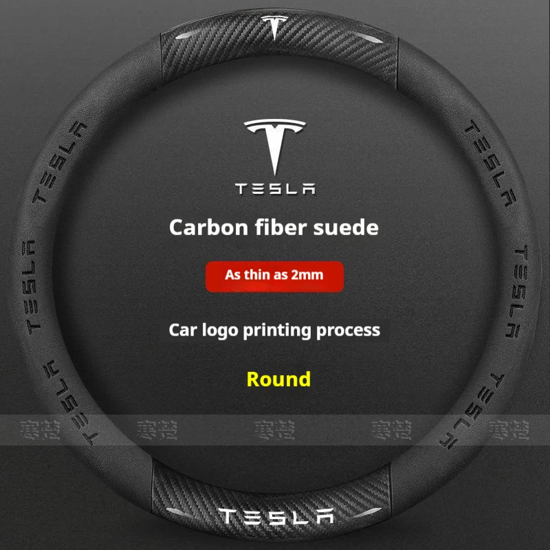 

Чехол на руль автомобиля для Tesla Model 3 Model S Model Y Model X Roadster 2019-2025, аксессуары для рулевого колеса в салоне автомобиля