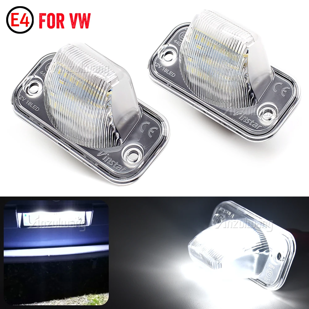 

Canbus Car LED License Plate Light Number Lamp For VW T4 Transporter Campmob Passat B5 B6 Combi Caddy Jetta Syncro Touran