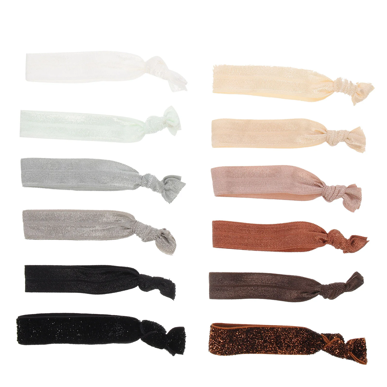 

10 Pcs Knotted Head Rope Rubber Bands Bulk Hair Tie Bracelet Ties Girls Cloth Ropes Elastic Toddler Ribbons