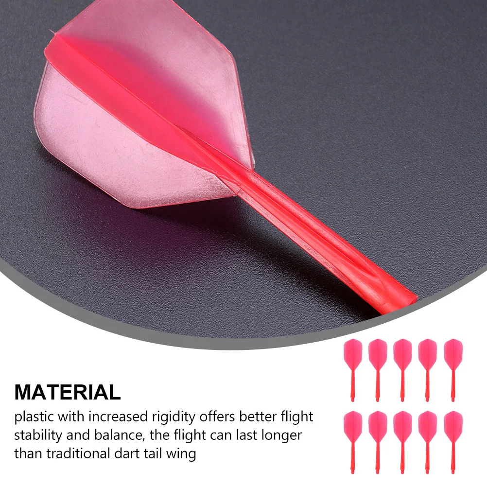 10 шт. прозрачный хвост для дартса пластиковый вал встроенные валы предотвращения