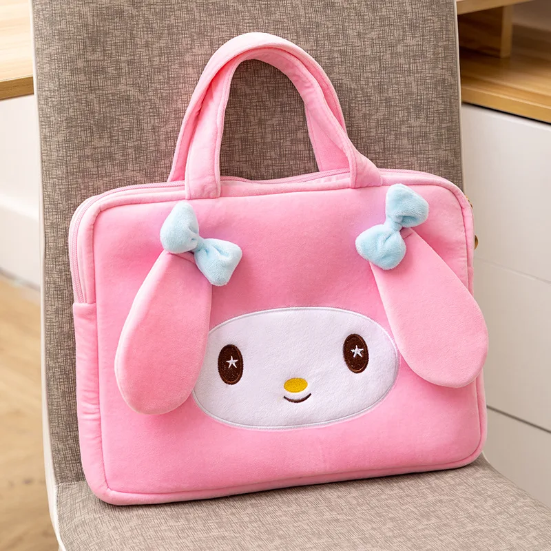 Модный чехол для ноутбука My Melody Cinnamoroll Kuromi Kitty Plushie Toys мультяшный 14 дюймов