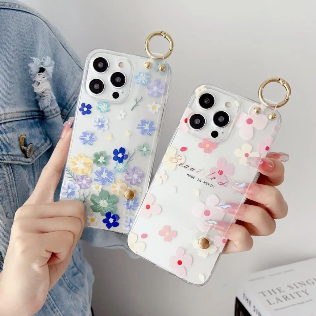 ДЛЯ Vivo Y75 Y33 Y55 T1 Y52T Y55s Y76 Y83 Y81 V11 X21s V20 V21 V25 Y02 маленький цветочный ремешок держатель