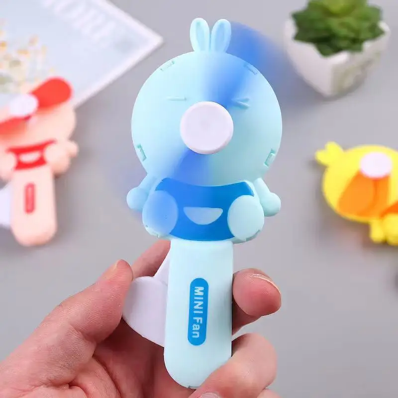 

1PC Random Mini Fan Cartoon Hand Press Fan Foldable Pocket Handheld Air Cooler Conditioner Room Small Air Appliances Kids Gifts
