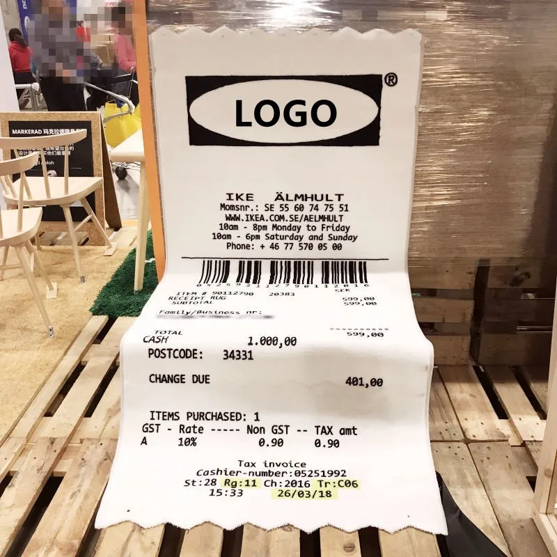 

Creative Carpet Luxury Brand Non-slip Carpet Rug Shopping Receipt Floor Mat Door Wall Tapestry Living Room Rug Bedroom Decor