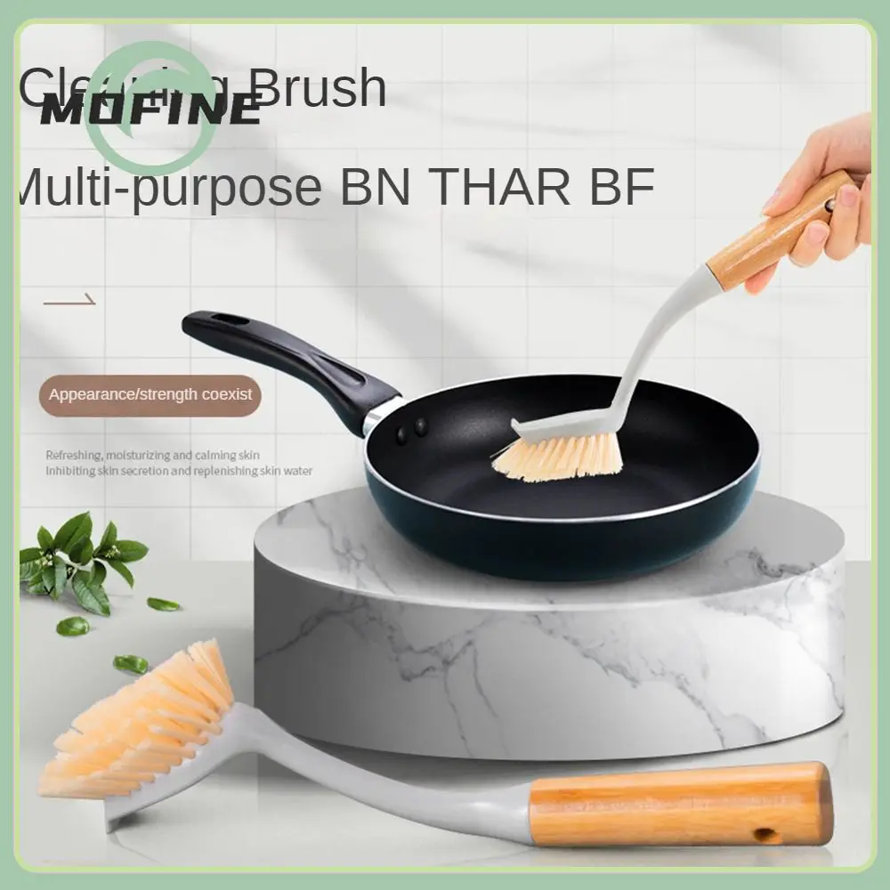 

Simplicity Soft-haired Cleaning Brush Non-stick Oil Bamboo Dish Scrub Brushes Natural Use Convenient Bamboo Long Handle Cleaning