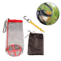 foldable quick dry mesh fishing keepnet fish keep net with insert stick tackle nylon durable fish net 3000w tool for fishing