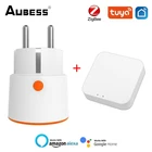 Розетка электрическая Tuya Smart Zigbee, 3680 Вт, 16 А, с пультом ДУ