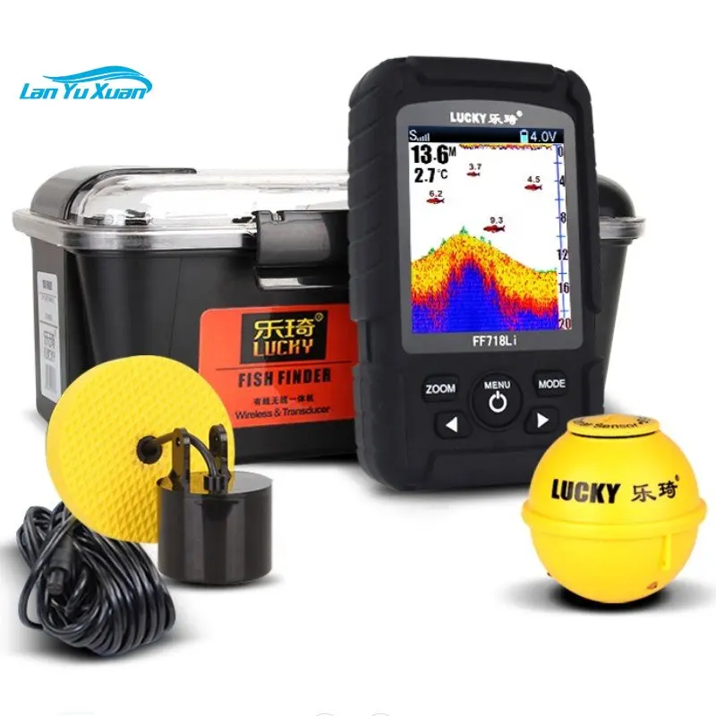 

Portable deeper smart lucky fishfinder sonar FF718Li echo sounder camera for fishing underwater sonar