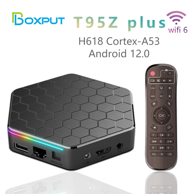 ТВ-приставка T95Z PLUS Android 12 Allwinner H618 6K 2 4 ГБ 64 32 16 BT5.0 H.265 глобальный медиаплеер